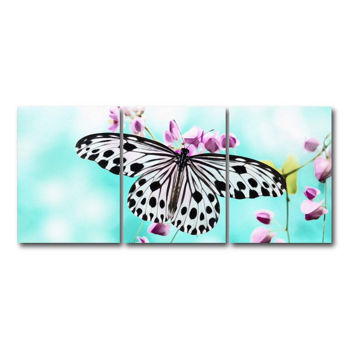 AUTO-MOCKUP WHITE | Butterfly Wall Art | 3 Piece | Gallery Wrapped | group=18x24
