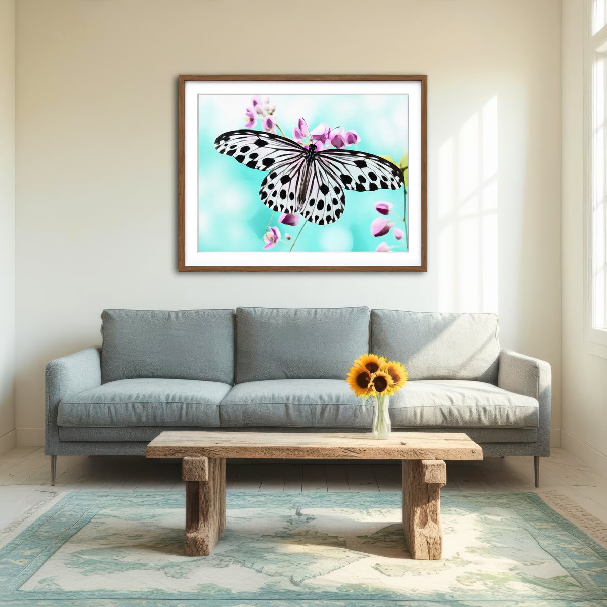 AUTO-MOCKUP ROOM | Butterfly Wall Art