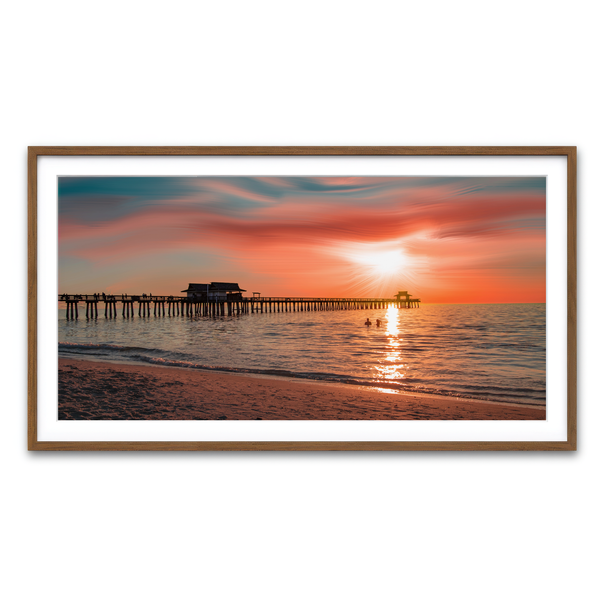Framed Print 2x1 Walnut
