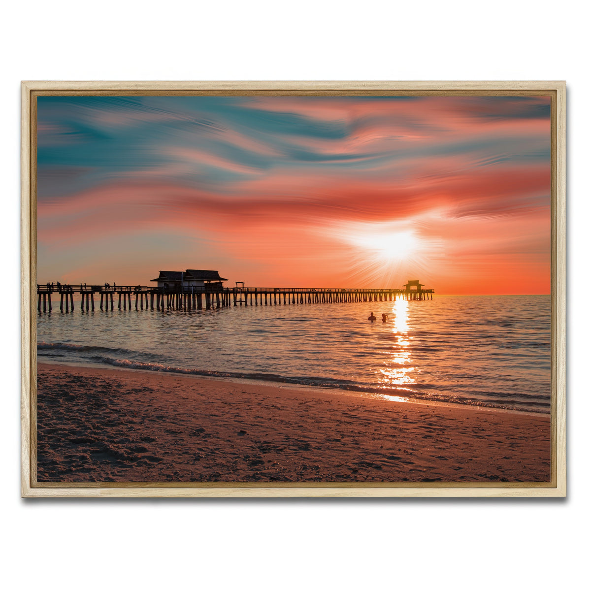 AUTO-MOCKUP WHITE | By the Pier 1 | 1 Piece | Natural Framed Canvas | group=4x3