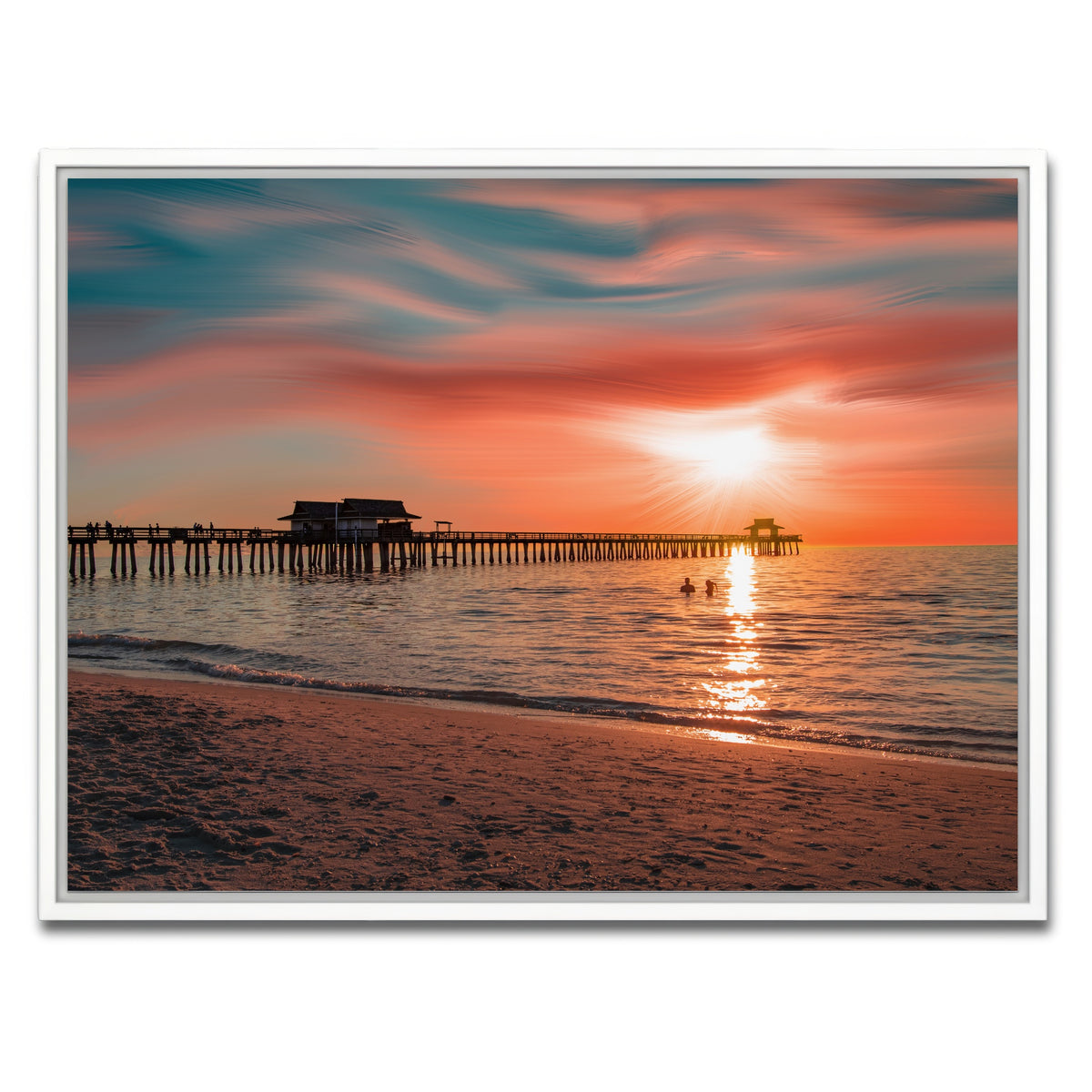 AUTO-MOCKUP WHITE | By the Pier 1 | 1 Piece | White Framed Canvas | group=4x3