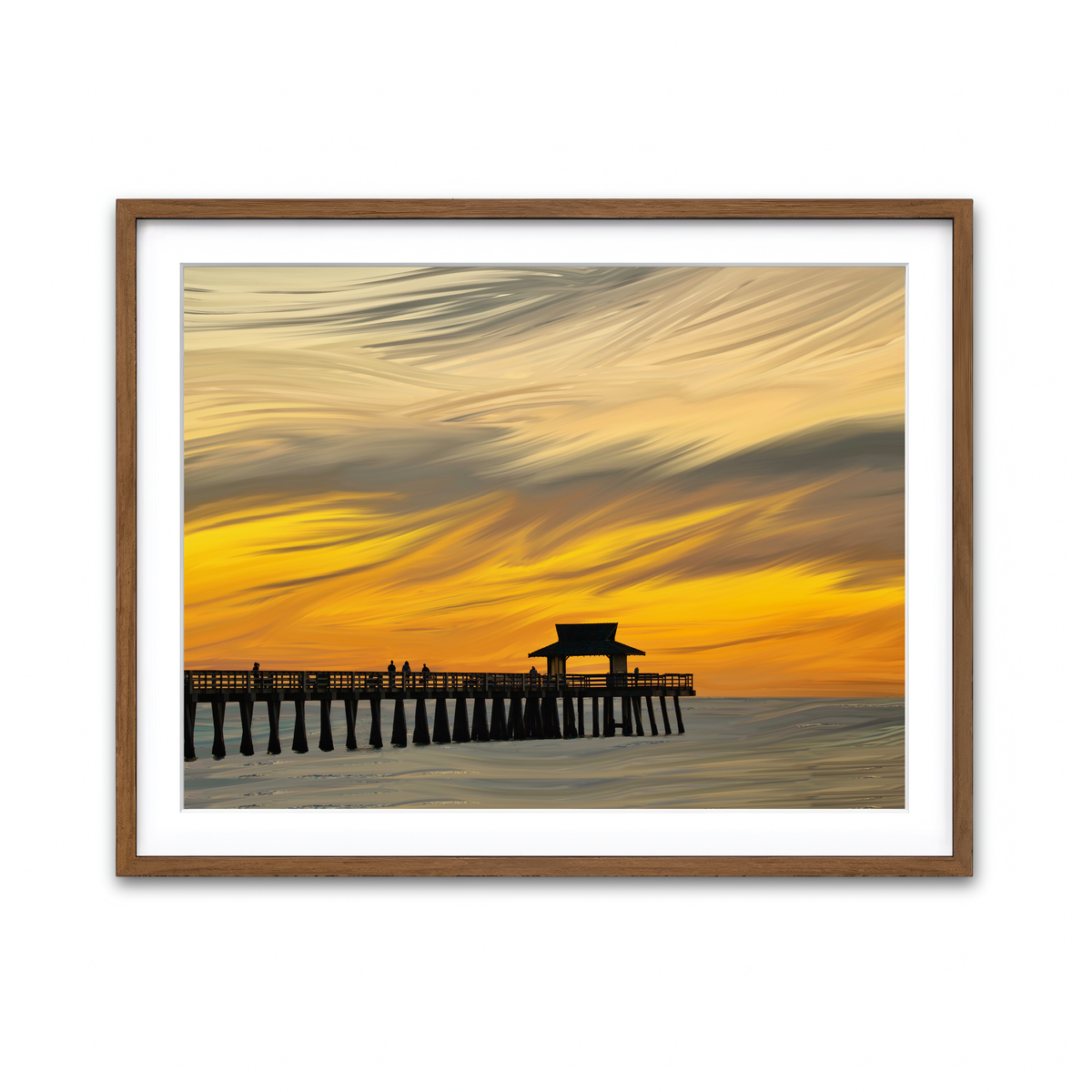 Framed Print 4x3 Walnut