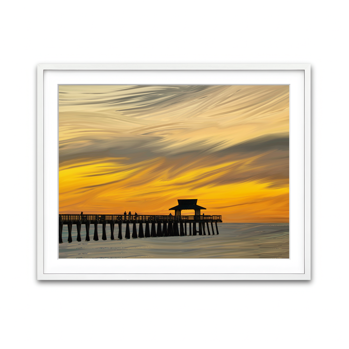 Framed Print 4x3 White