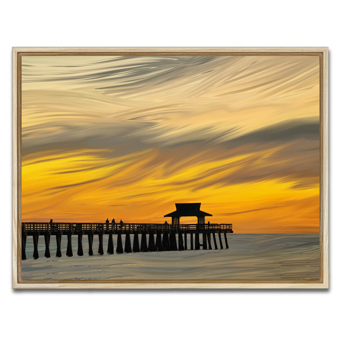 AUTO-MOCKUP WHITE | By the Pier 2 | 1 Piece | Natural Framed Canvas | group=4x3