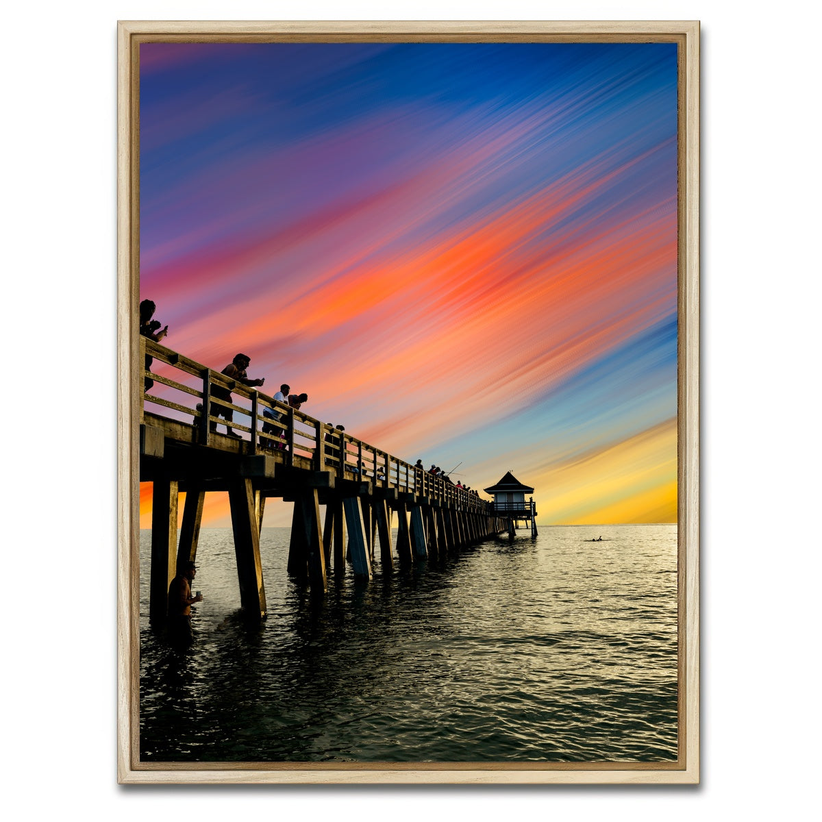 AUTO-MOCKUP WHITE | By the Pier 3 | 1 Piece | Natural Framed Canvas | group=3x4