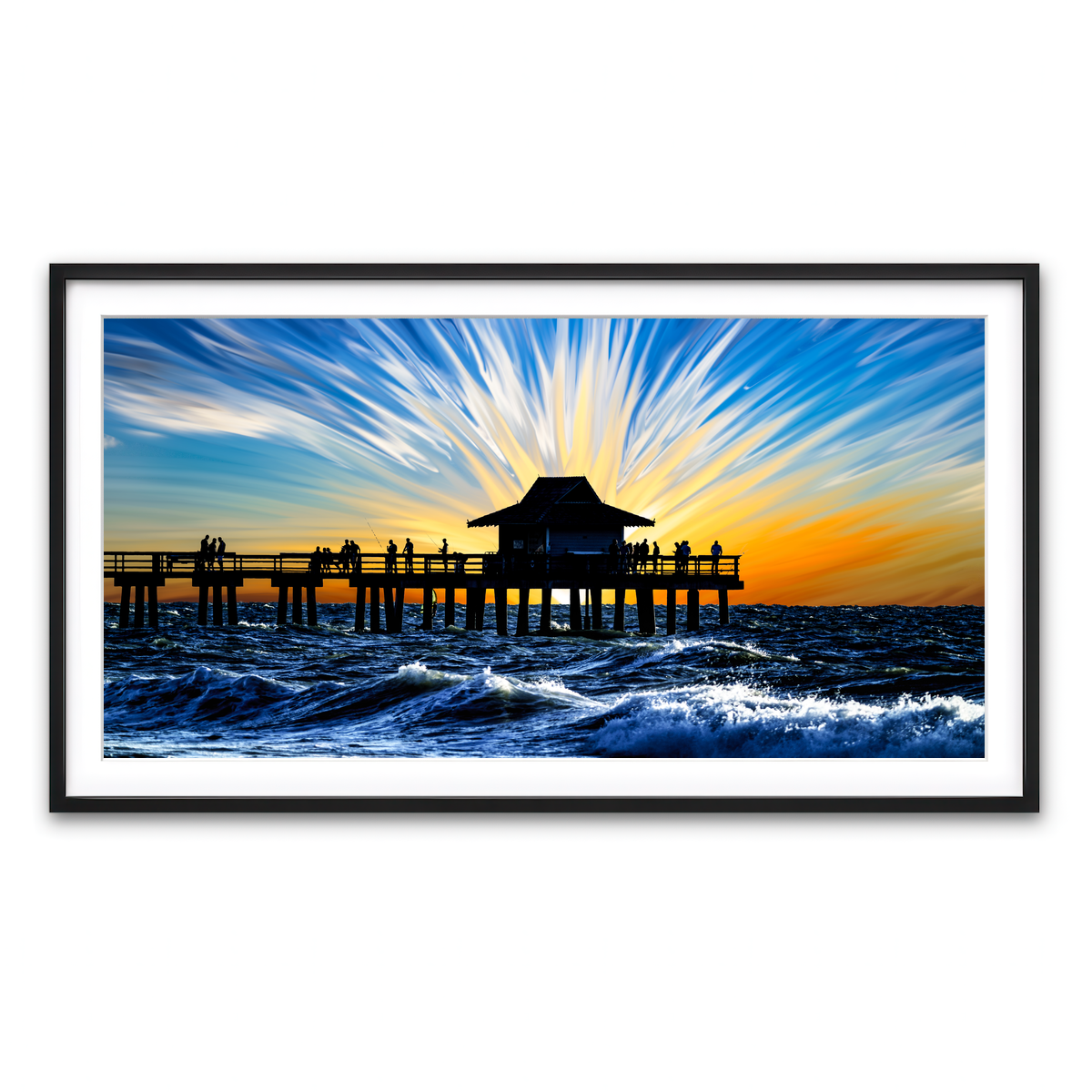 Framed Print 2x1 Black