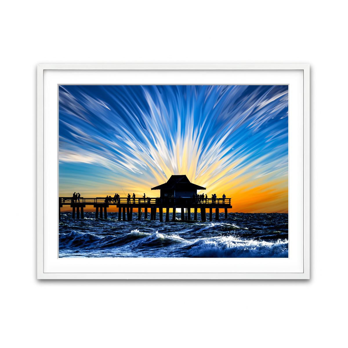 Framed Print 4x3 White