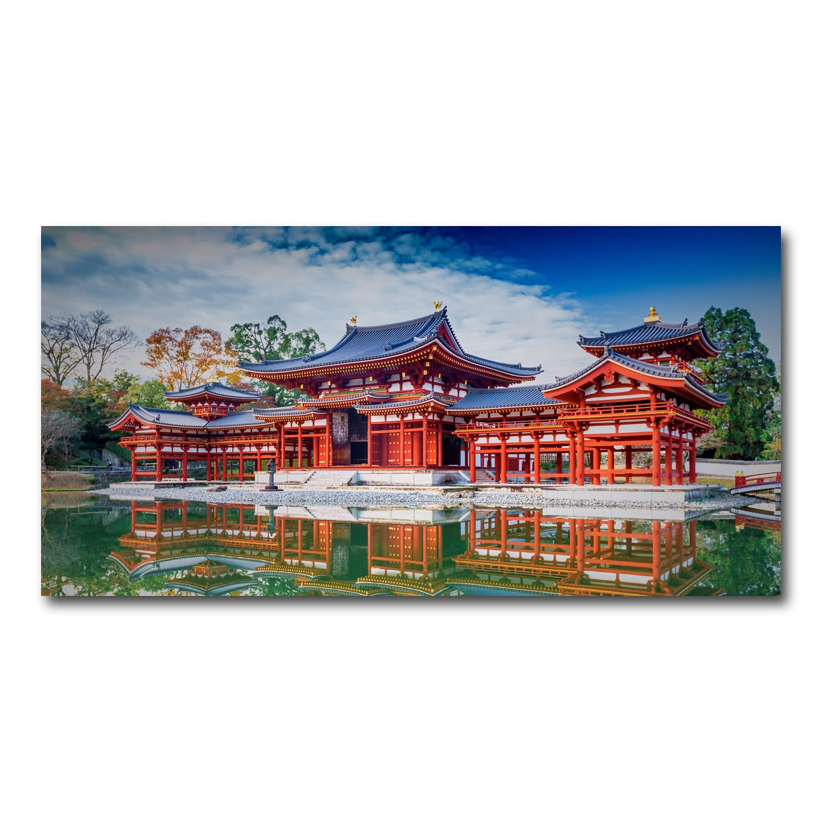 AUTO-MOCKUP WHITE | Byodo-in temple | 1 Piece | Gallery Wrap Canvas | group=2x1
