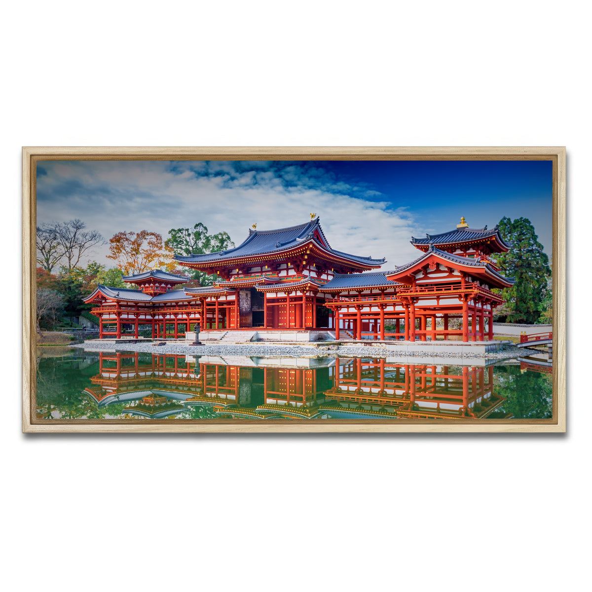 AUTO-MOCKUP WHITE | Byodo-in temple | 1 Piece | Natural Framed Canvas | group=2x1
