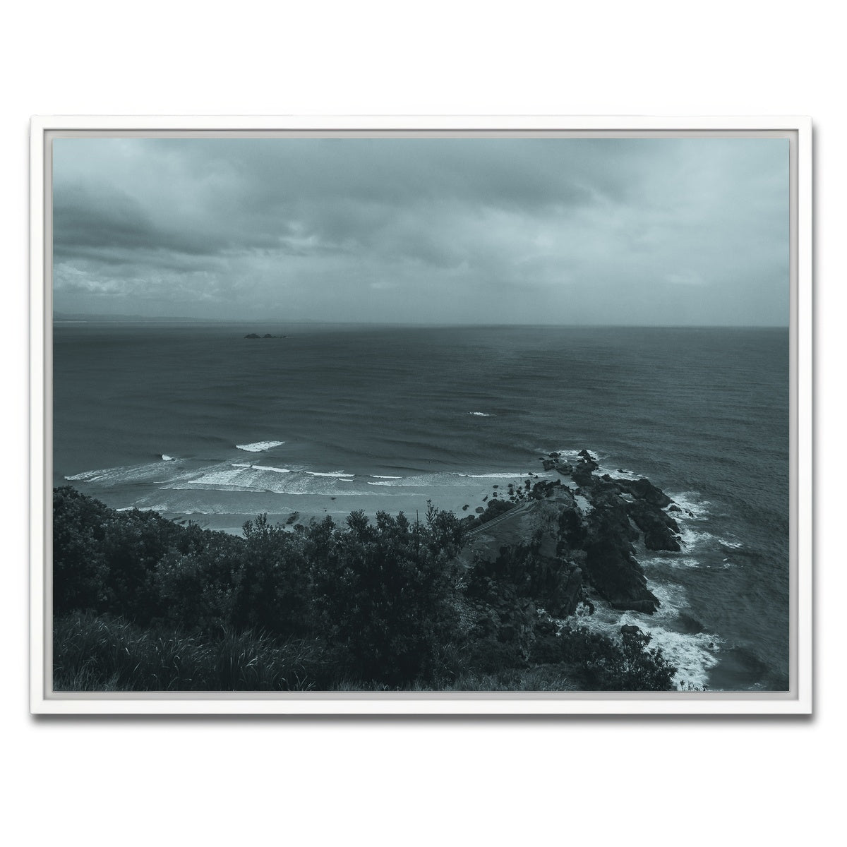 AUTO-MOCKUP WHITE | Byron Bay Surf Days | 1 Piece | White Framed Canvas | group=4x3