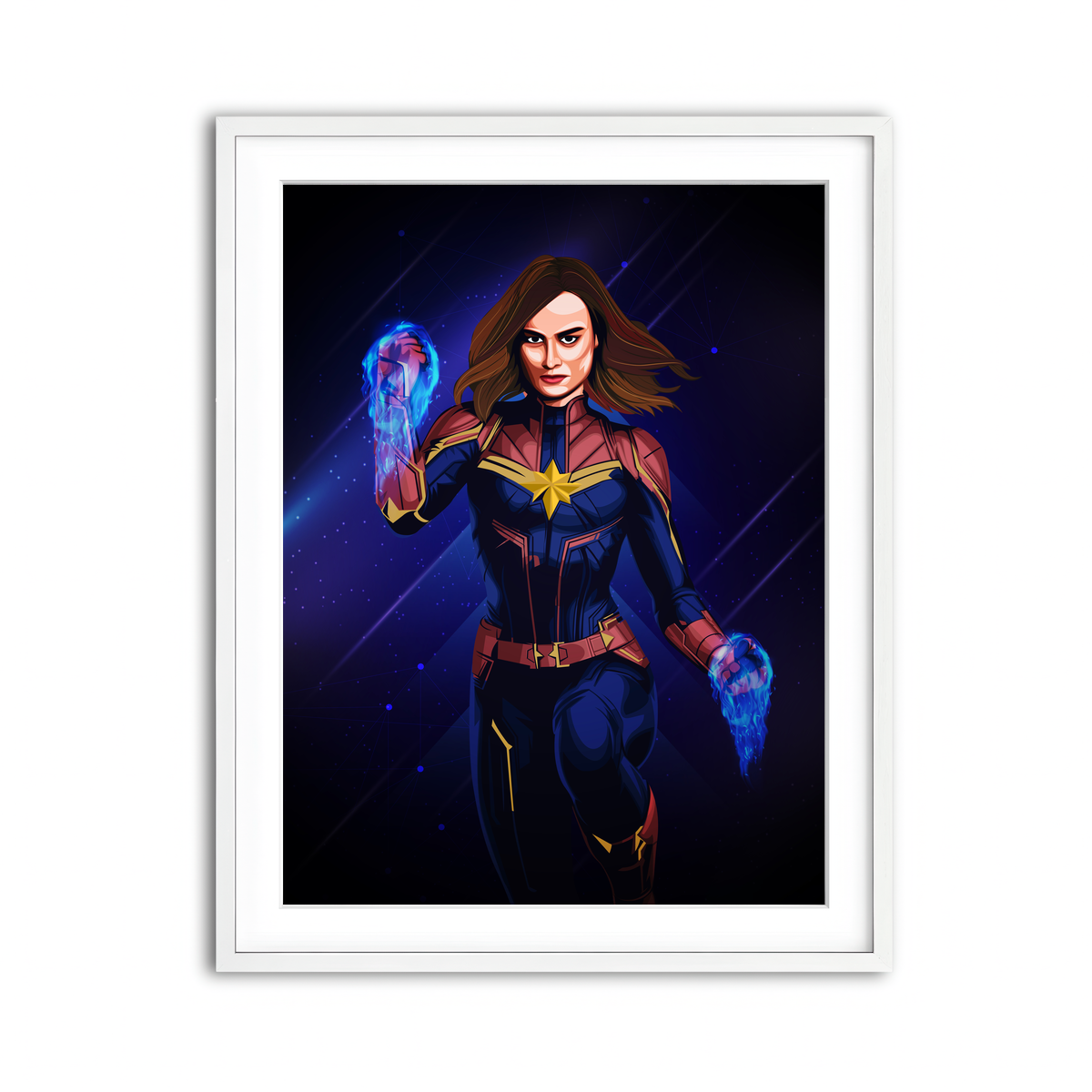 Framed Print 3x4 White