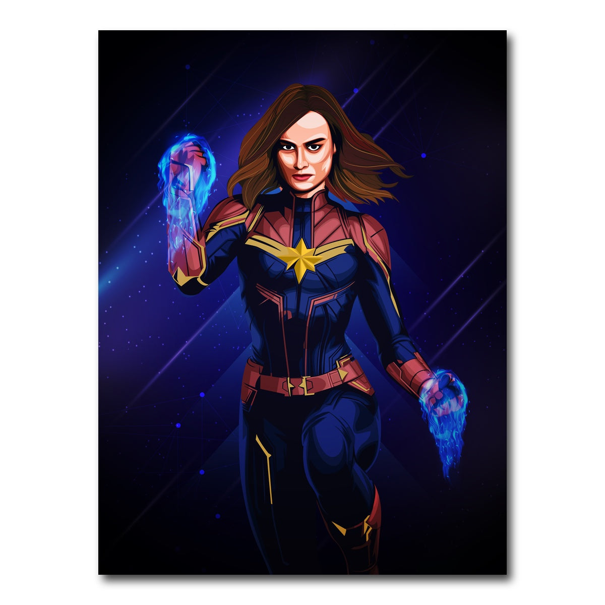 AUTO-MOCKUP WHITE | CAPTAIN MARVEL | 1 Piece | Gallery Wrap Canvas | group=3x4