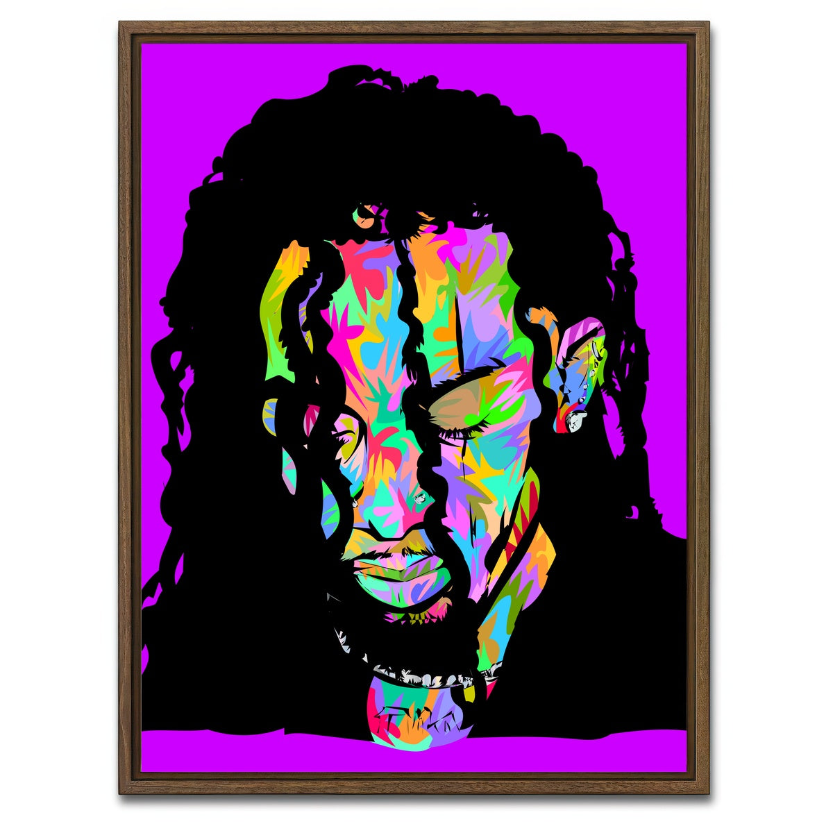 AUTO-MOCKUP WHITE | CARDI | 1 Piece | Walnut Framed Canvas | group=3x4