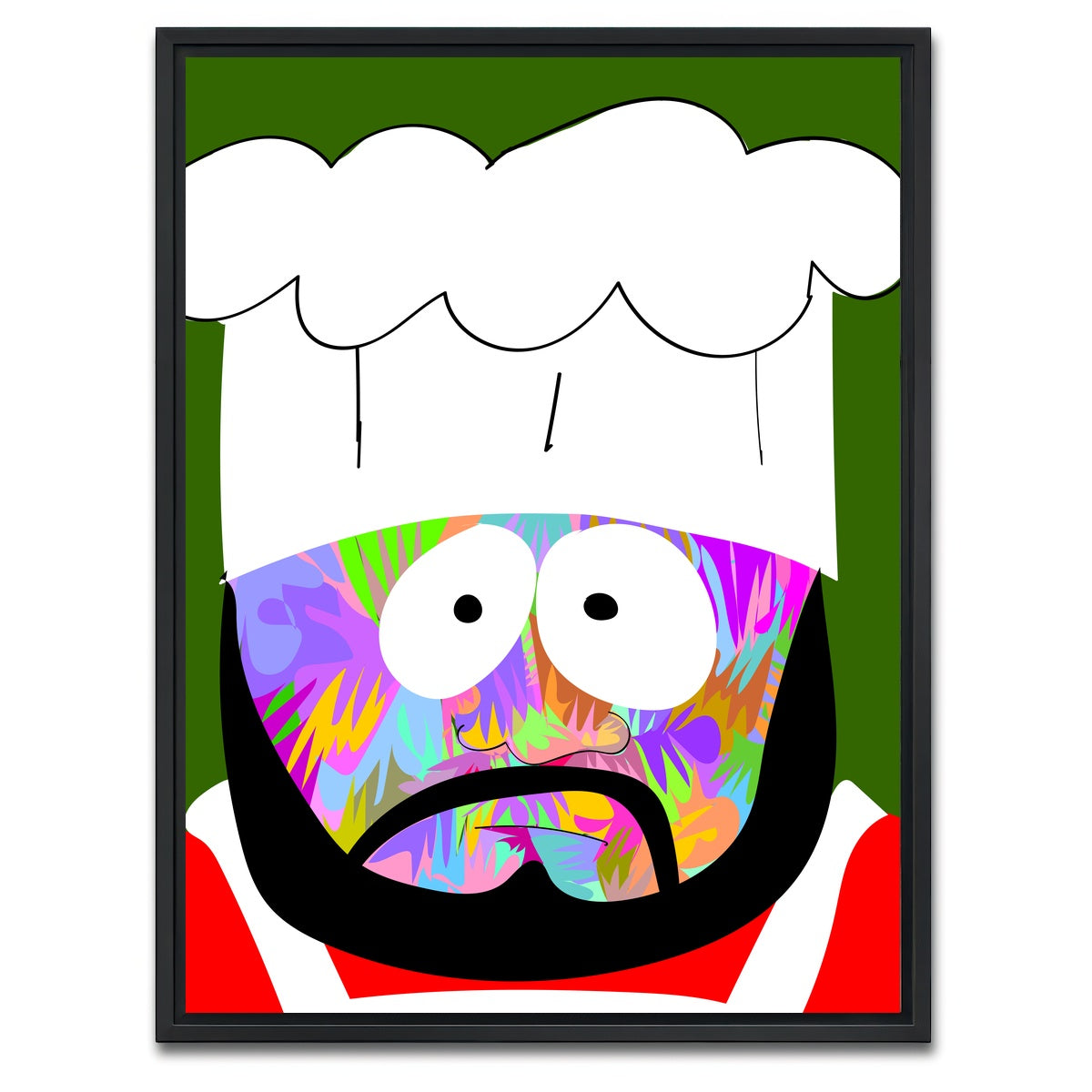 AUTO-MOCKUP WHITE | CHEF | 1 Piece | Black Framed Canvas | group=3x4