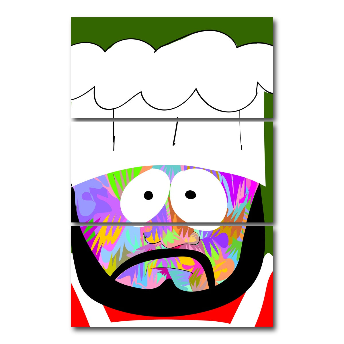 AUTO-MOCKUP WHITE | CHEF | 3 Piece | Gallery Wrap Canvas | group=12x24_stacked