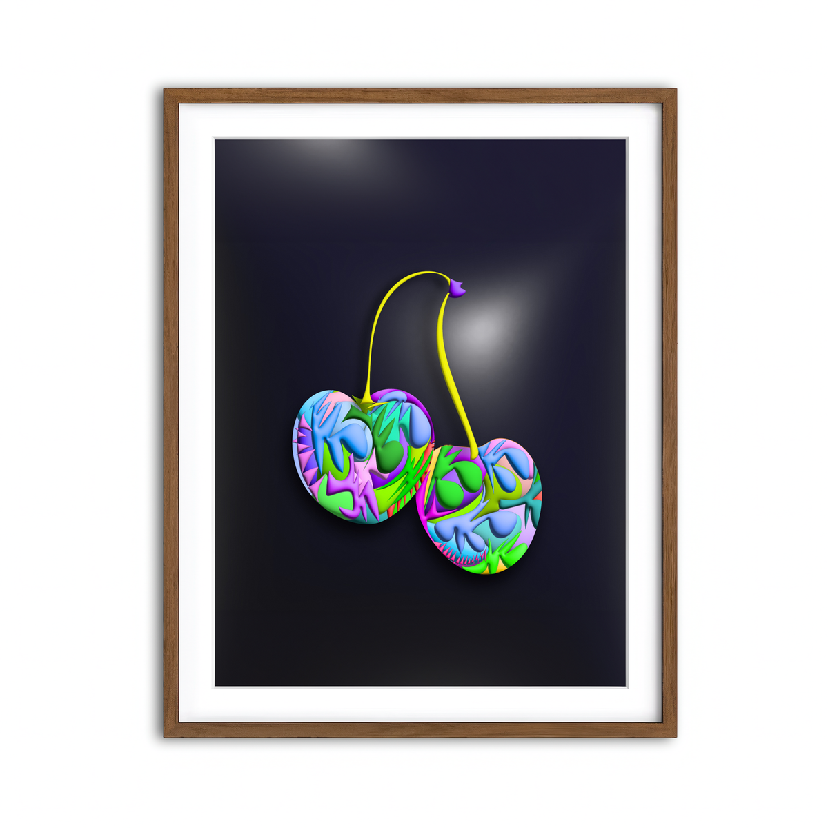 Framed Print 3x4 Walnut