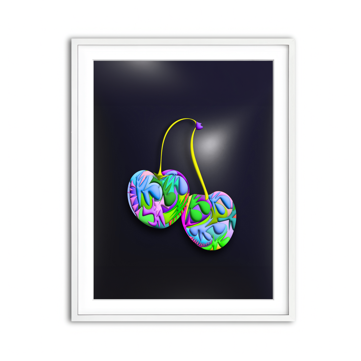 Framed Print 3x4 White