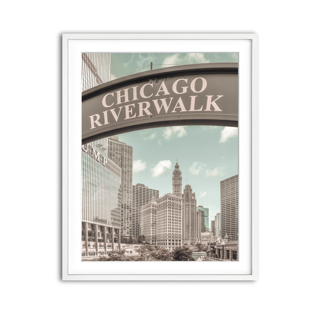 Framed Print 3x4 White