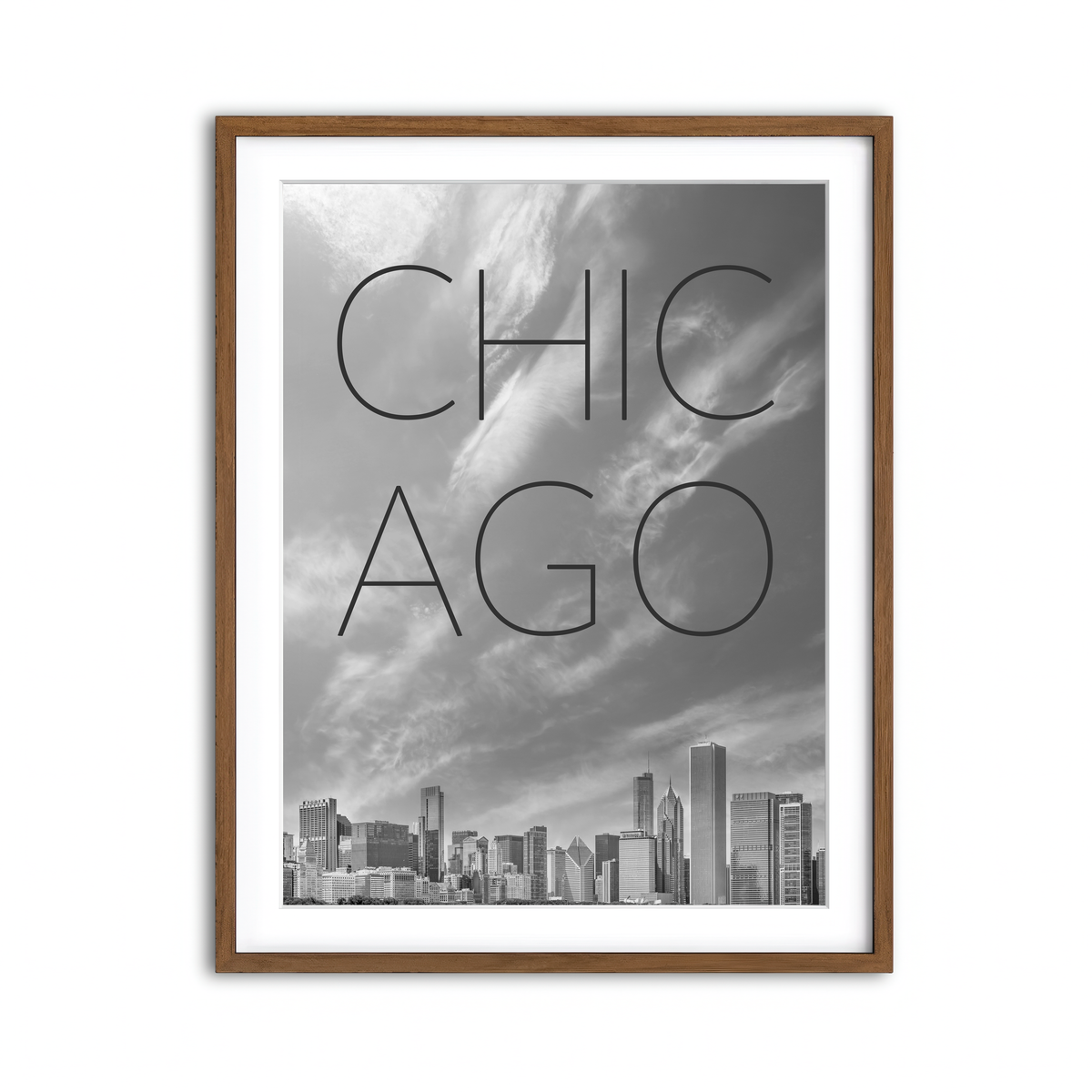 Framed Print 3x4 Walnut