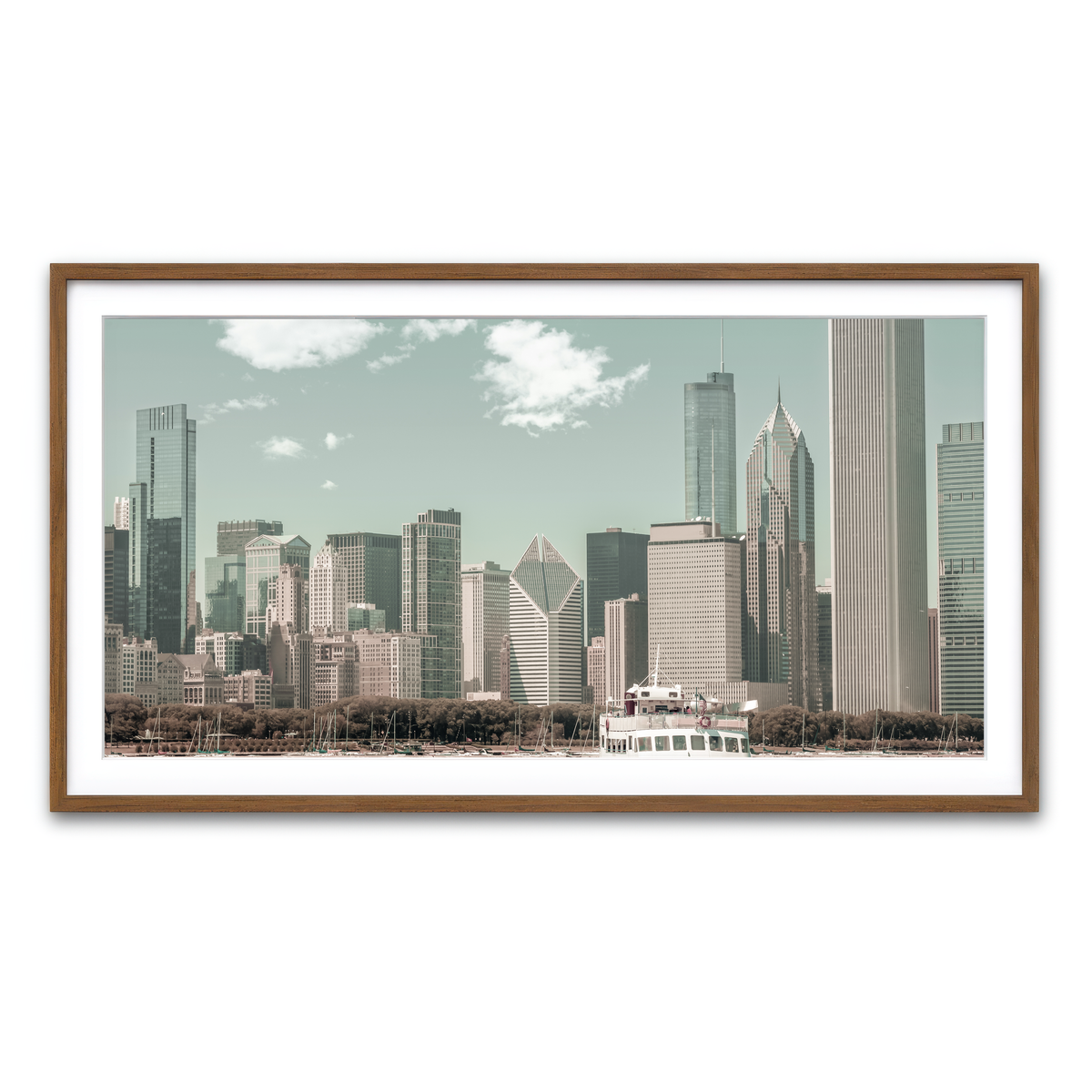 Framed Print 2x1 Walnut