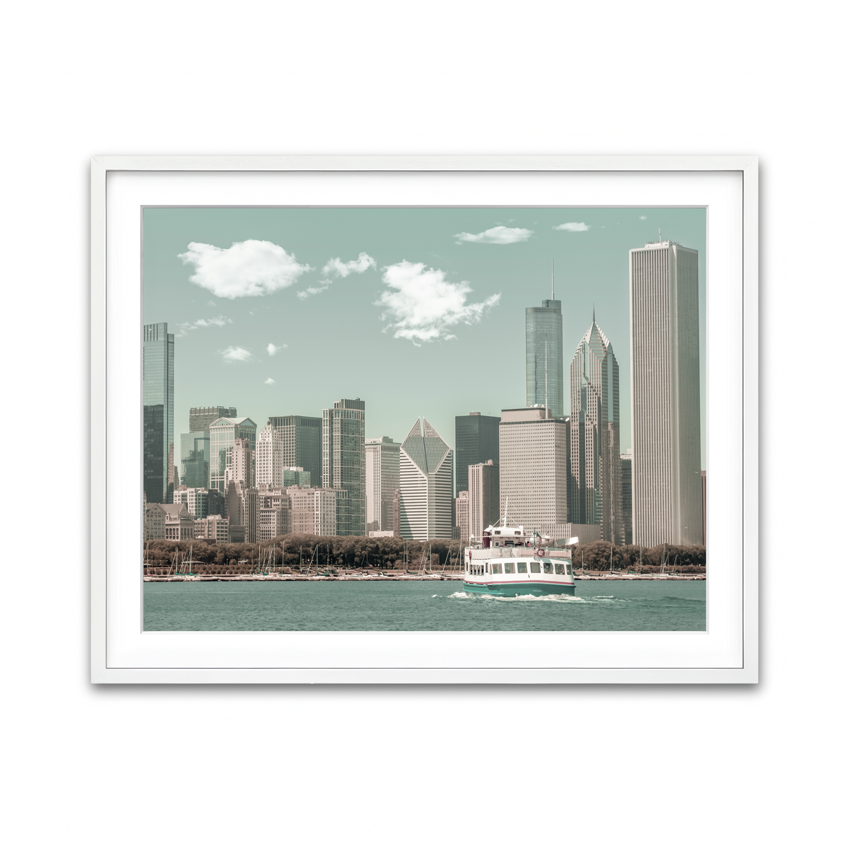 Framed Print 4x3 White