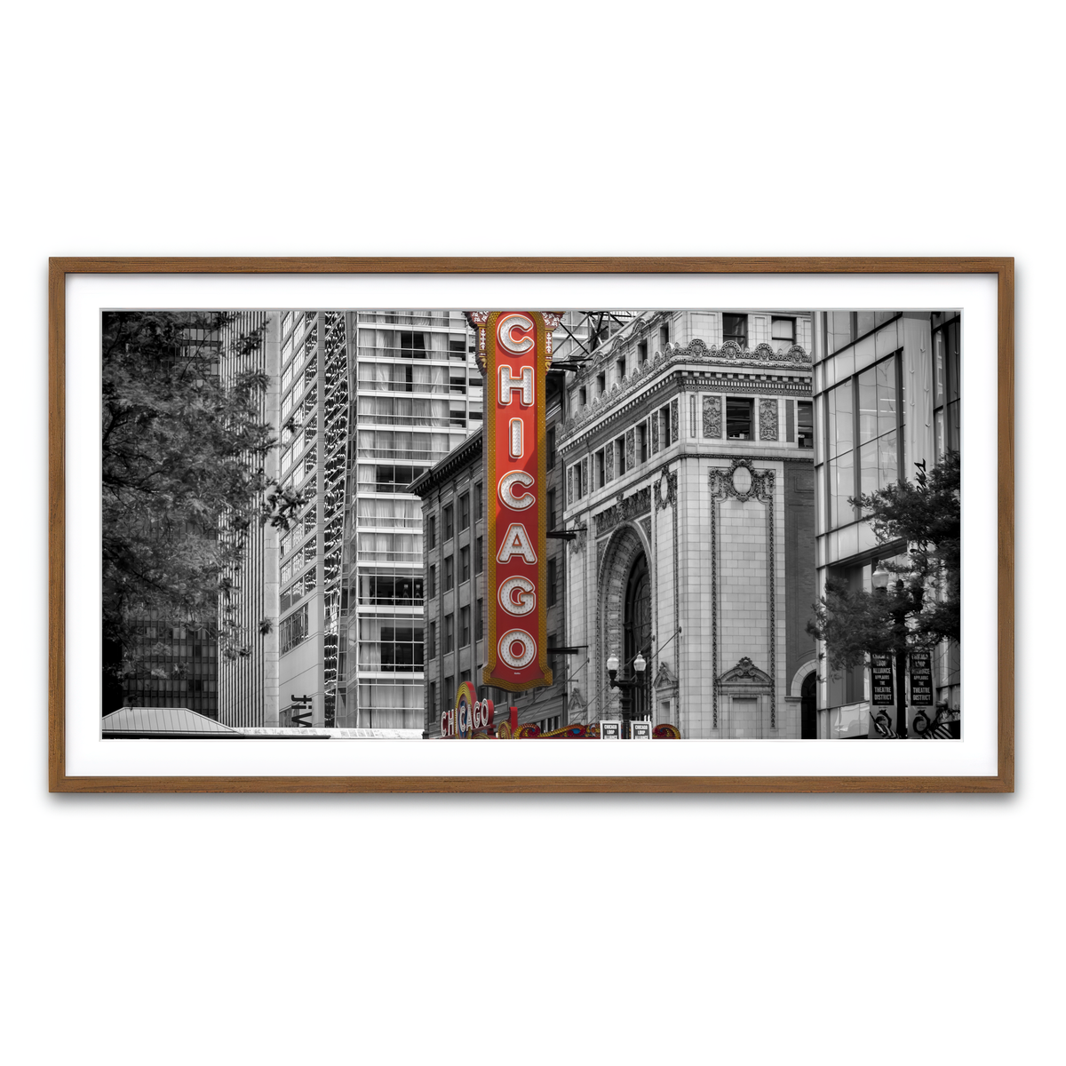 Framed Print 2x1 Walnut