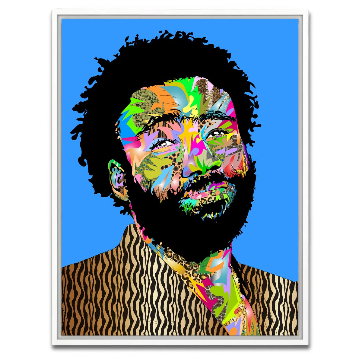 AUTO-MOCKUP WHITE | CHILDISH GAMBINO | 1 Piece | White Framed Canvas | group=3x4