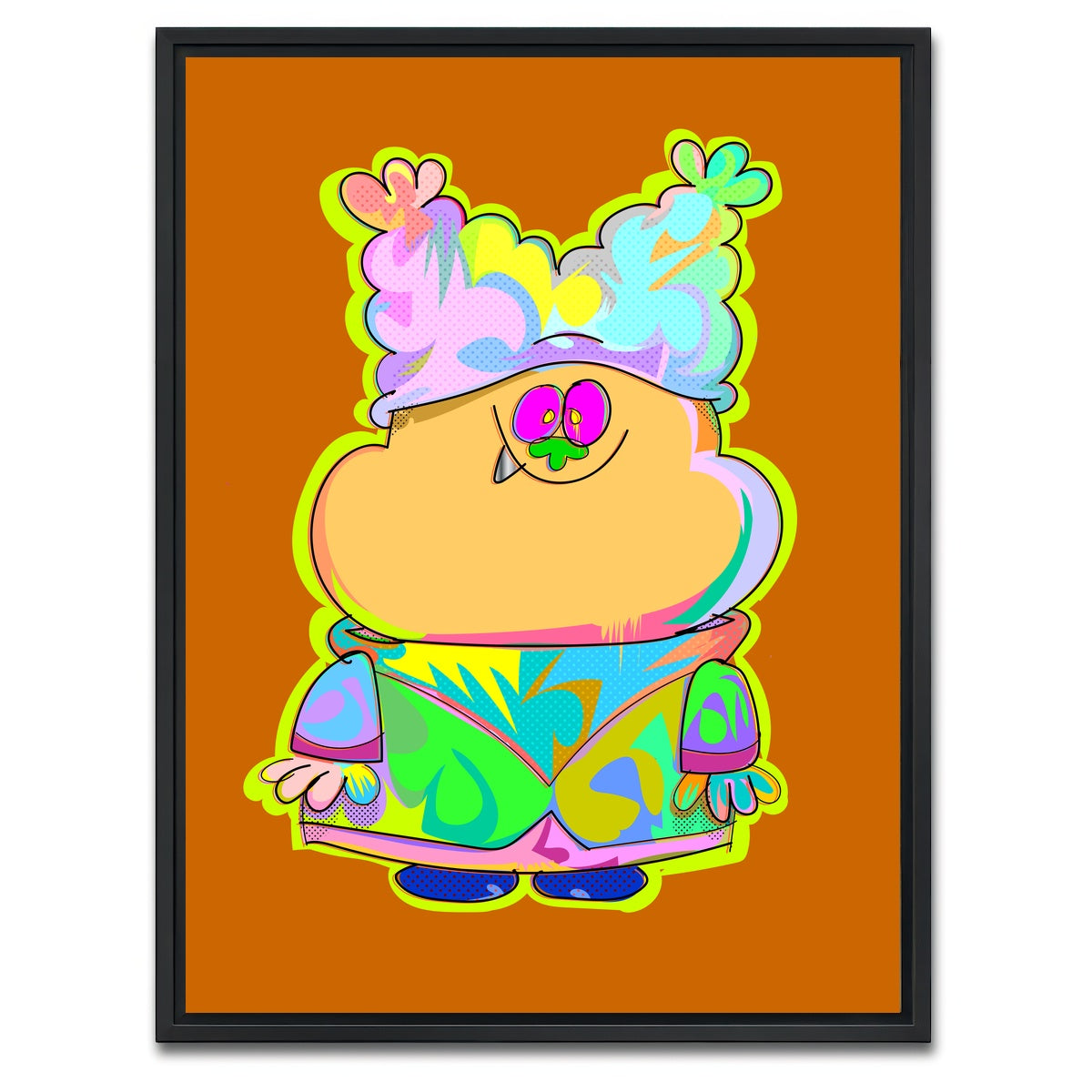 AUTO-MOCKUP WHITE | CHOWDER | 1 Piece | Black Framed Canvas | group=3x4