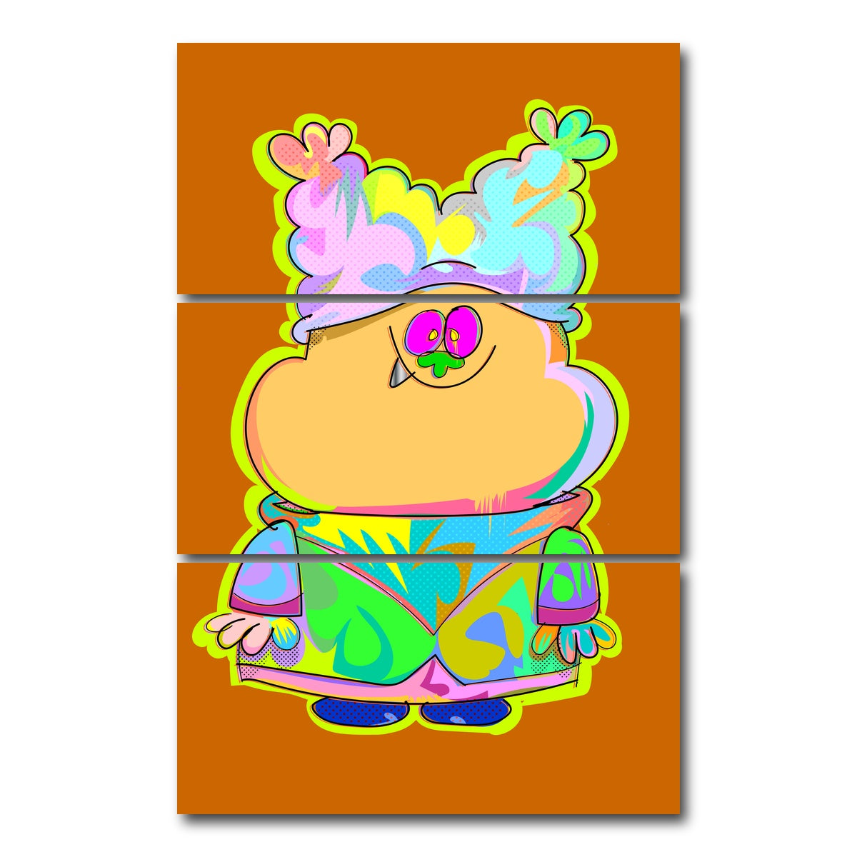 AUTO-MOCKUP WHITE | CHOWDER | 3 Piece | Gallery Wrap Canvas | group=12x24_stacked