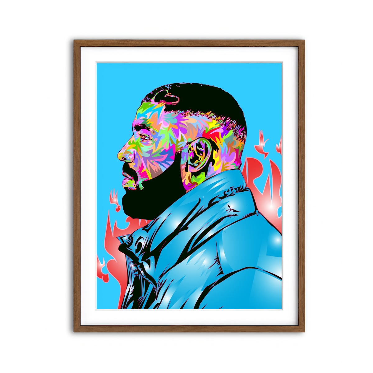 Framed Print 3x4 Walnut