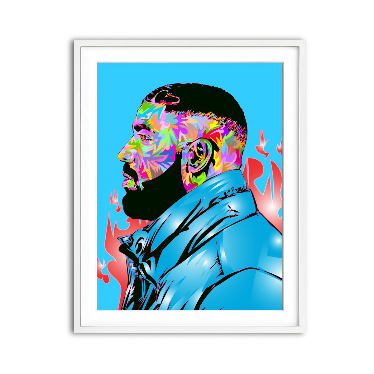 Framed Print 3x4 White