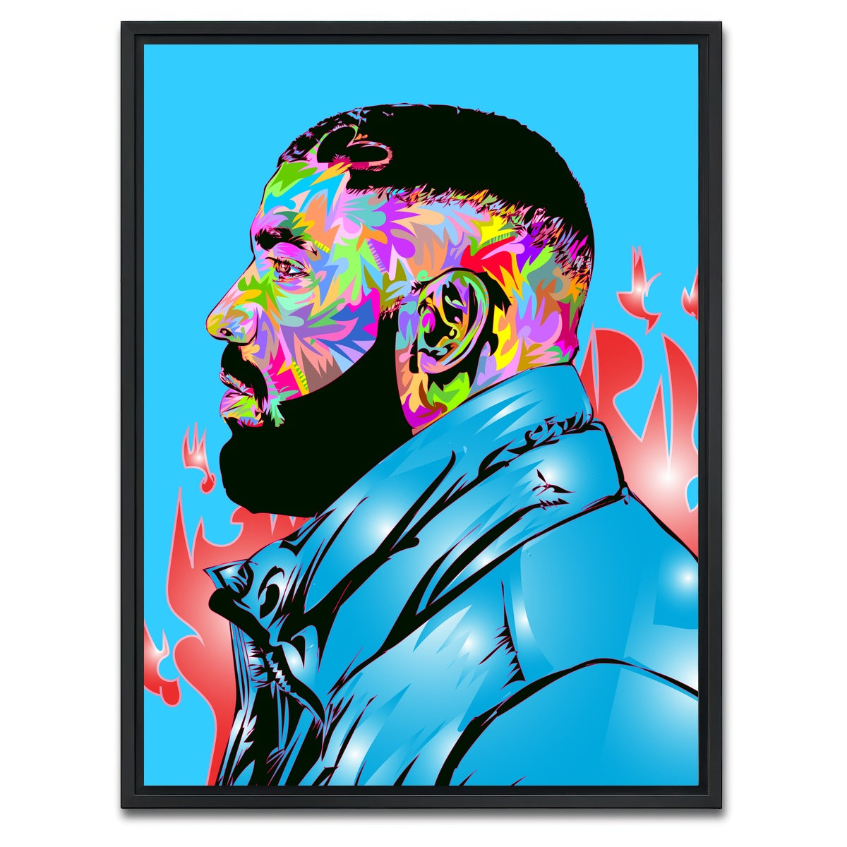AUTO-MOCKUP WHITE | CLB Drake | 1 Piece | Black Framed Canvas | group=3x4