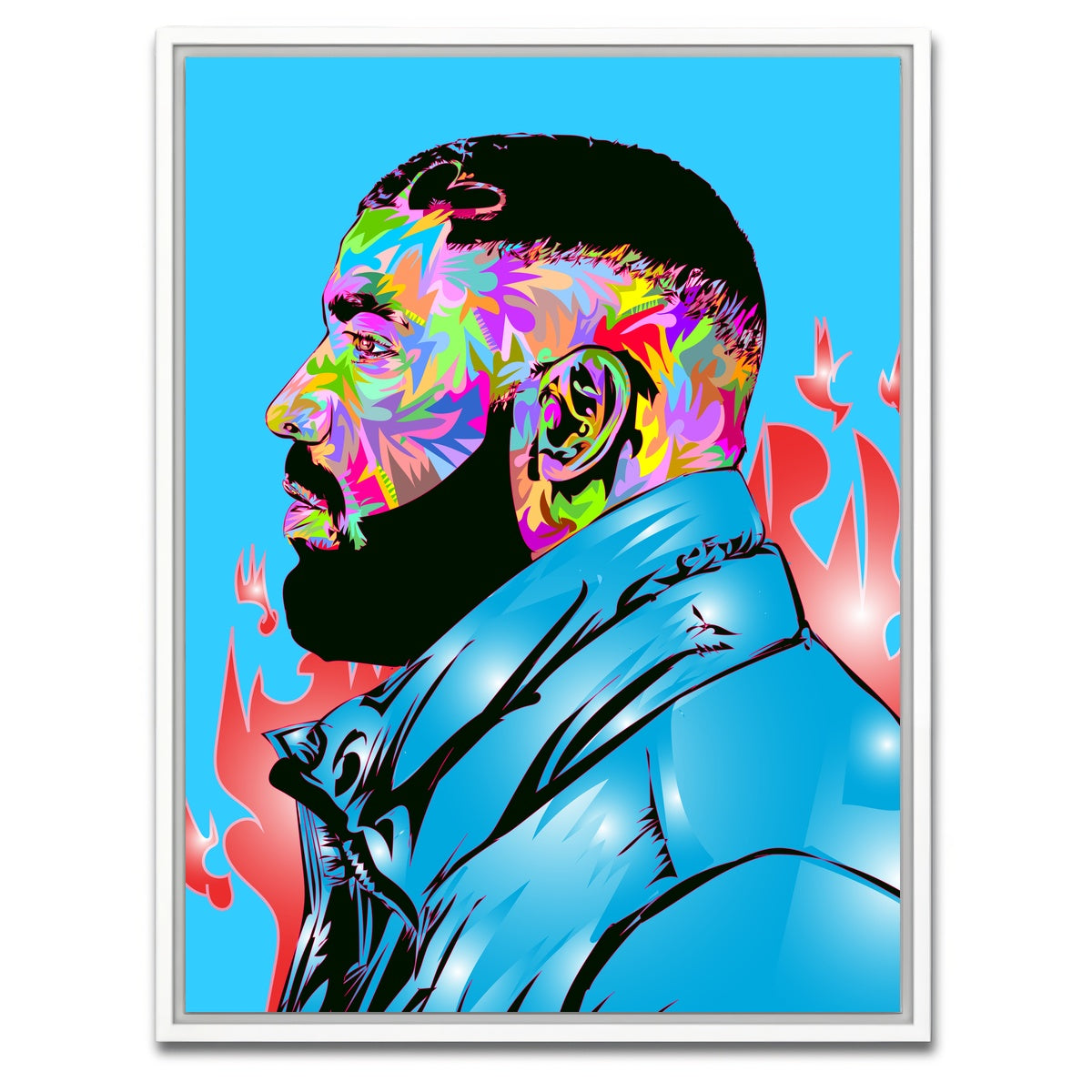 AUTO-MOCKUP WHITE | CLB Drake | 1 Piece | White Framed Canvas | group=3x4