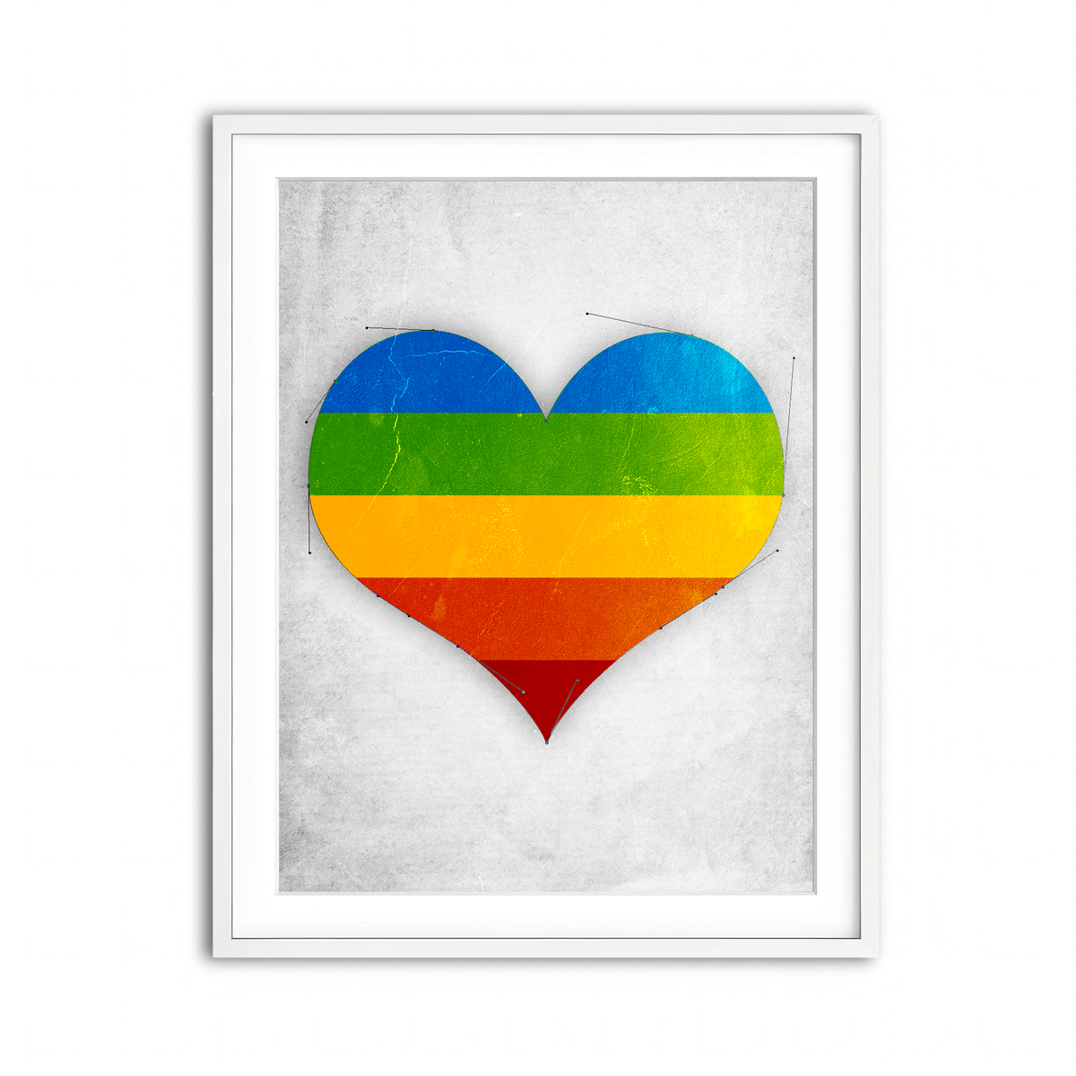 Framed Print 3x4 White