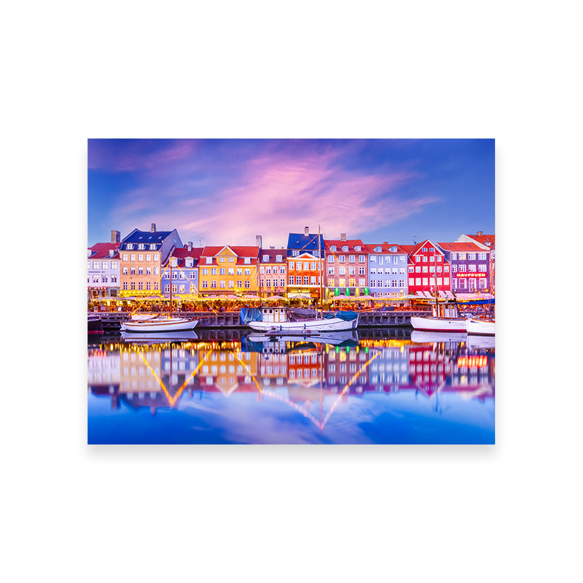 COPENHAGEN Nyhavn Idyllic Evening Impression Wall Art