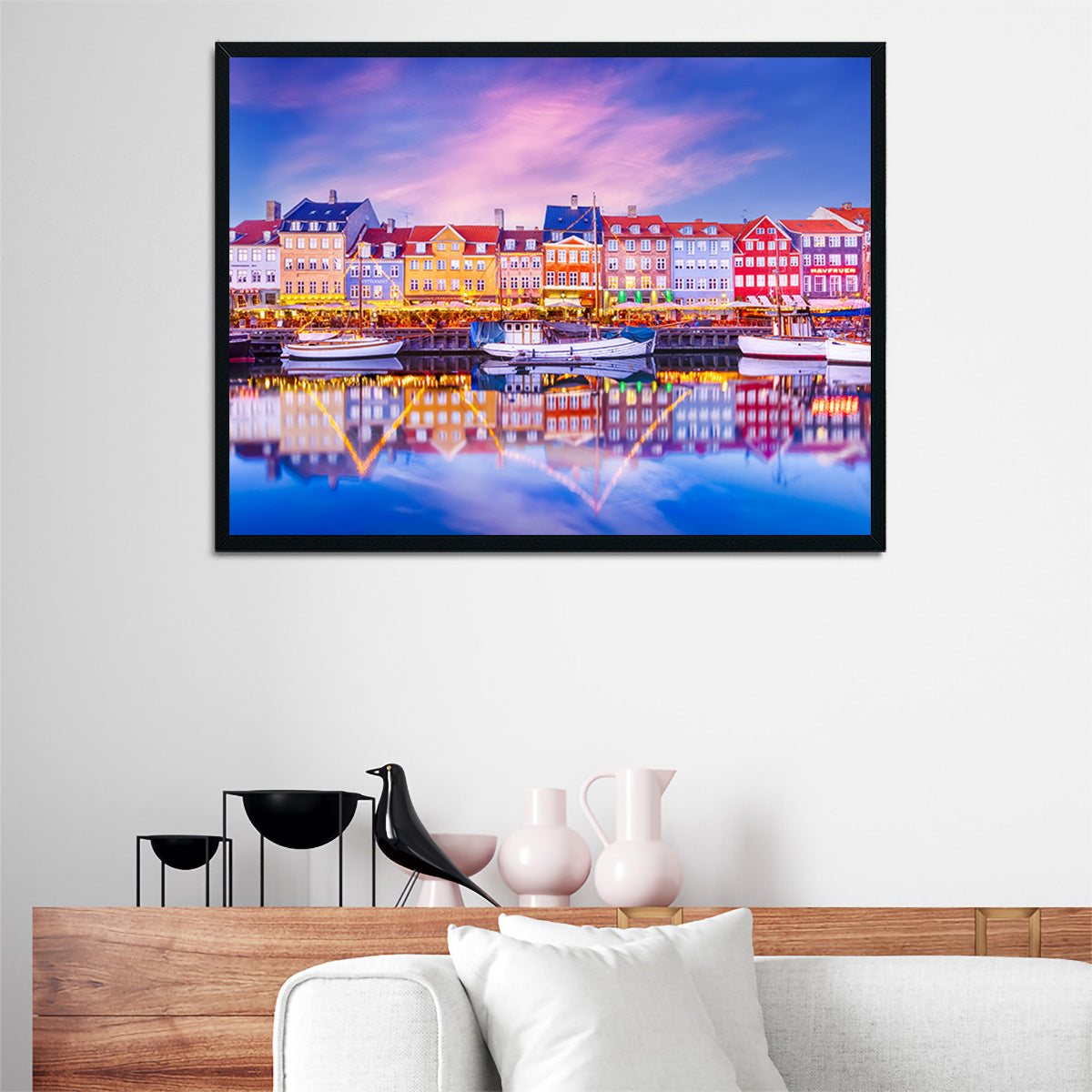 COPENHAGEN Nyhavn Idyllic Evening Impression Wall Art