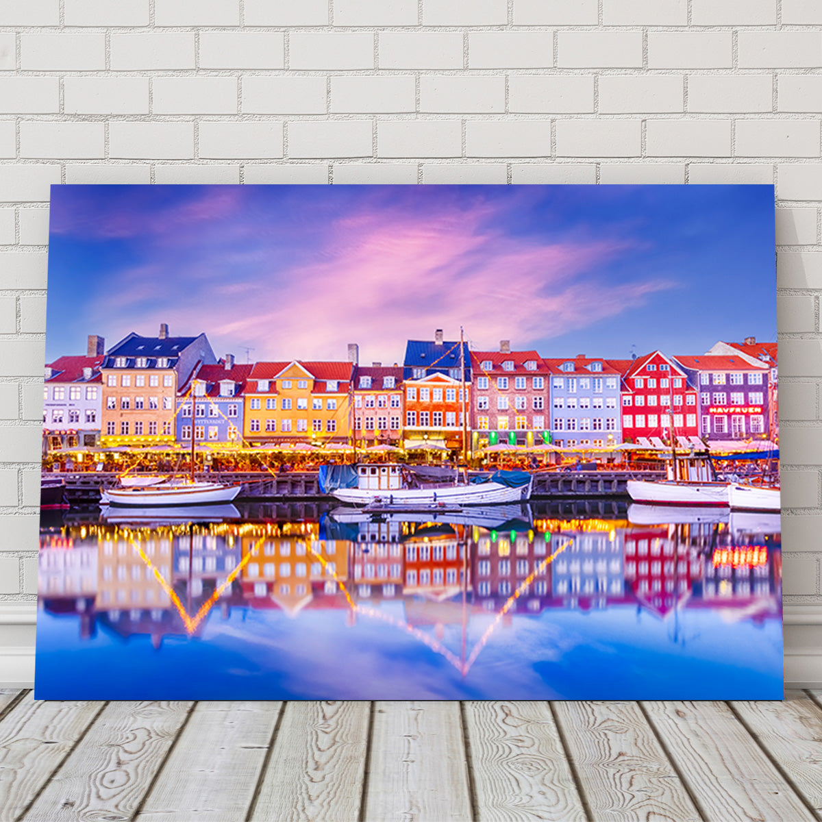 COPENHAGEN Nyhavn Idyllic Evening Impression Wall Art