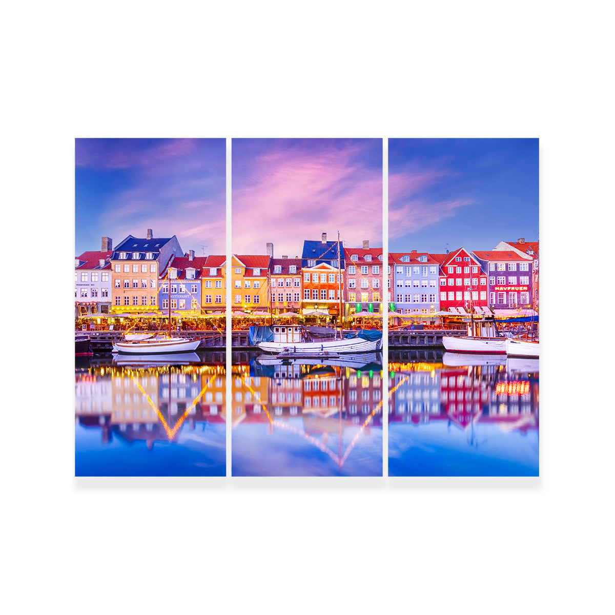 COPENHAGEN Nyhavn Idyllic Evening Impression Wall Art