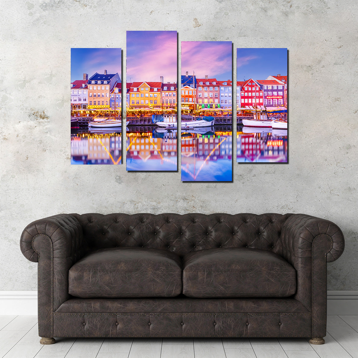COPENHAGEN Nyhavn Idyllic Evening Impression Wall Art