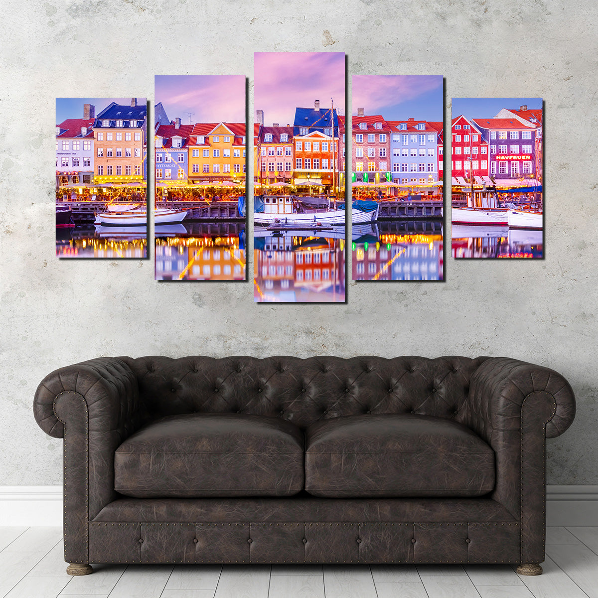 COPENHAGEN Nyhavn Idyllic Evening Impression Wall Art