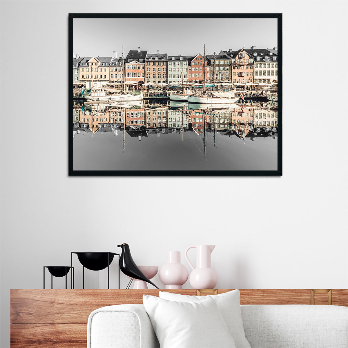 COPENHAGEN VINTAGE Nyhavn in the Morning Wall Art