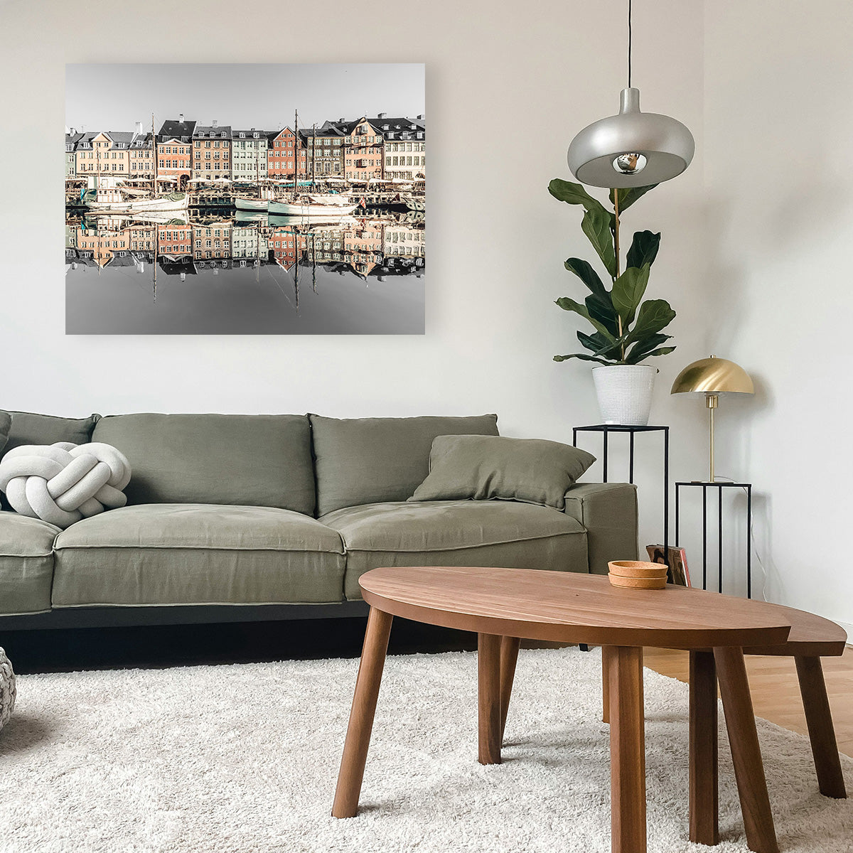 COPENHAGEN VINTAGE Nyhavn in the Morning Wall Art