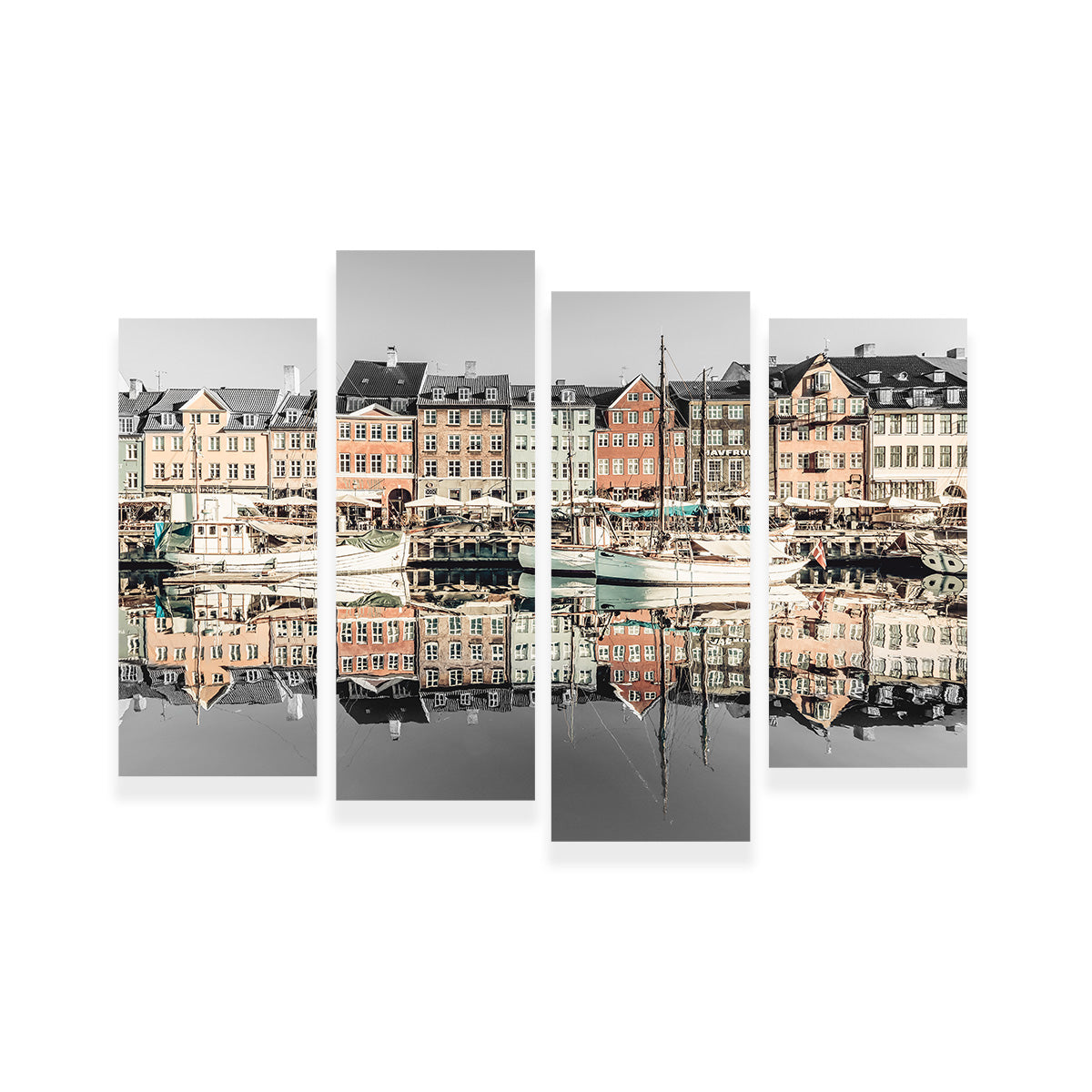 COPENHAGEN VINTAGE Nyhavn in the Morning Wall Art