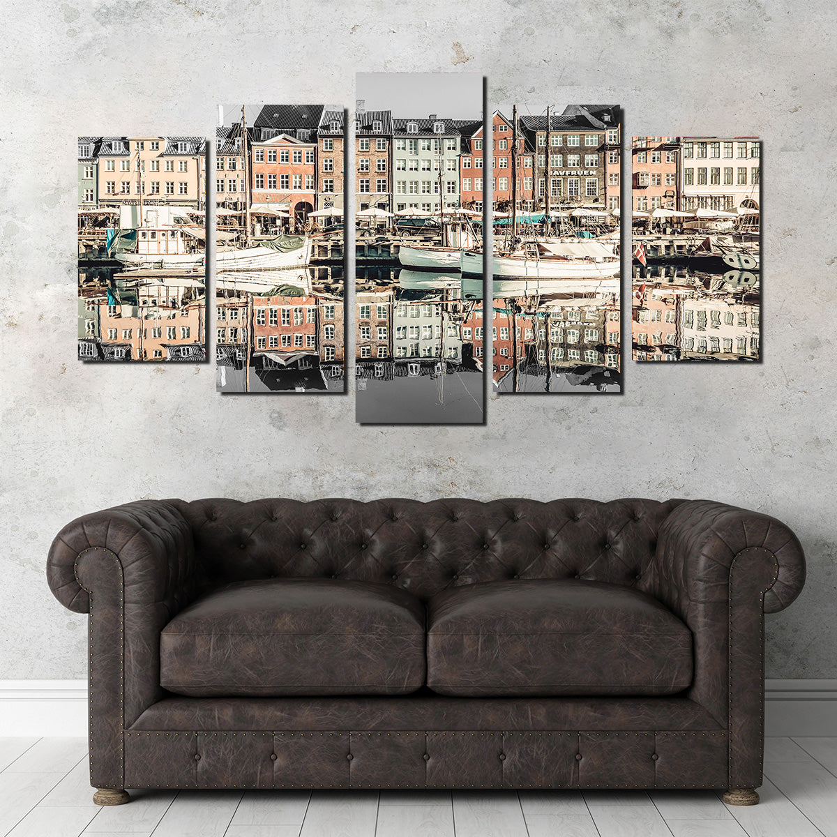 COPENHAGEN VINTAGE Nyhavn in the Morning Wall Art
