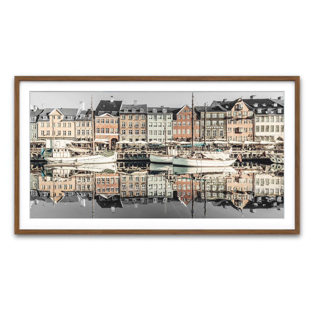 Framed Print 2x1 Walnut