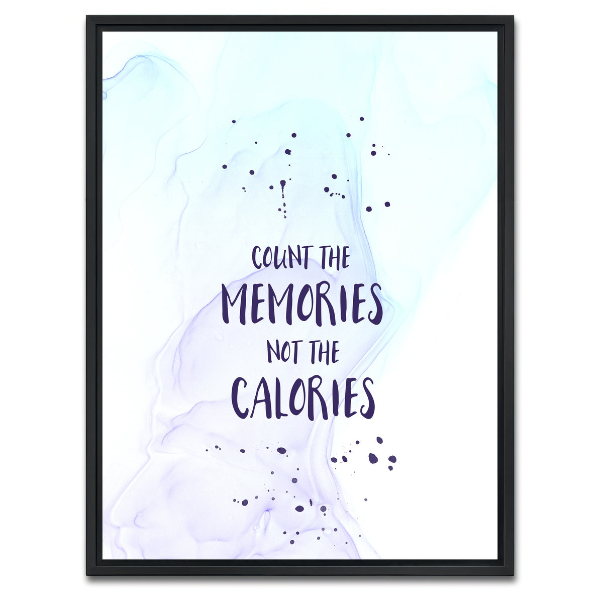 AUTO-MOCKUP WHITE | COUNT THE MEMORIES | 1 Piece | Black Framed Canvas | group=3x4