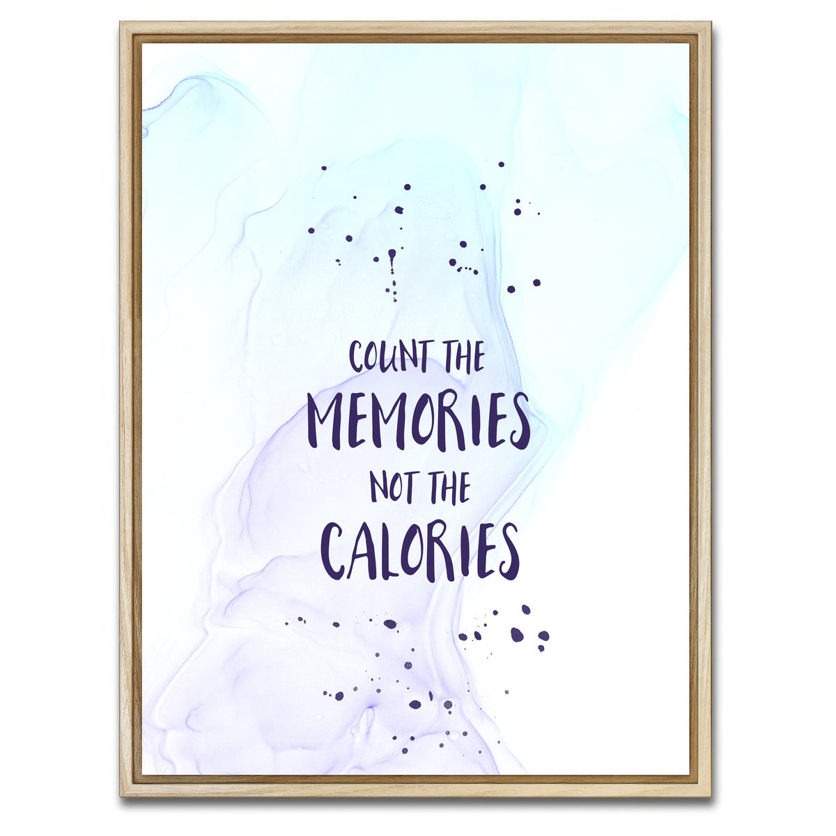 AUTO-MOCKUP WHITE | COUNT THE MEMORIES | 1 Piece | Natural Framed Canvas | group=3x4