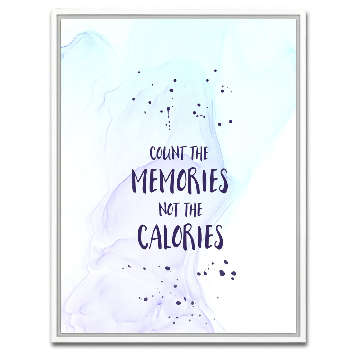 AUTO-MOCKUP WHITE | COUNT THE MEMORIES | 1 Piece | White Framed Canvas | group=3x4