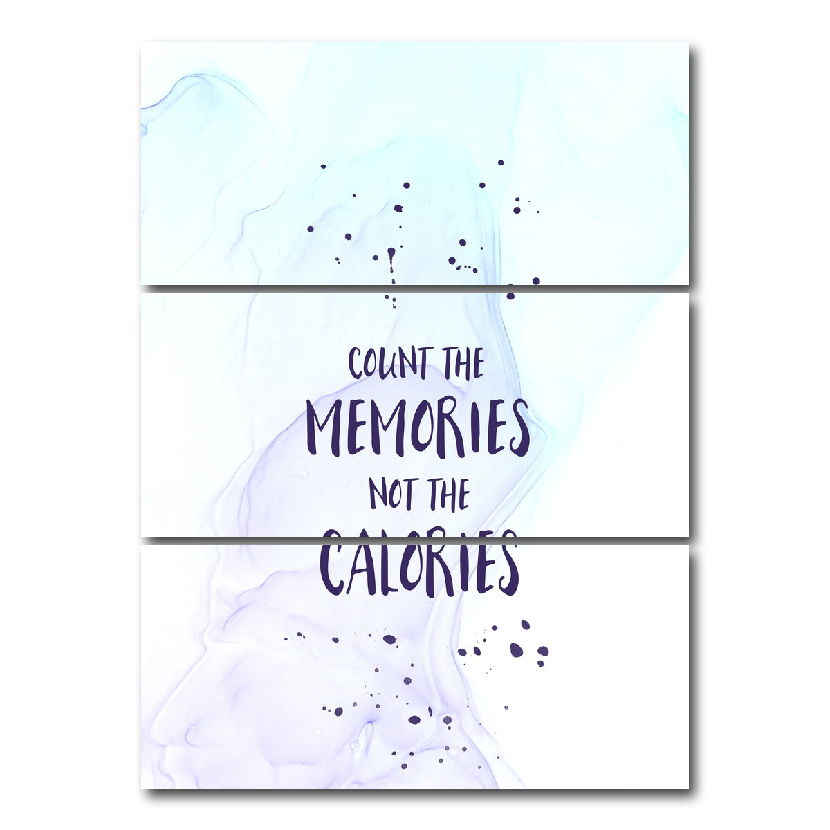 AUTO-MOCKUP WHITE | COUNT THE MEMORIES | 3 Piece | Gallery Wrap Canvas | group=8x18_stacked