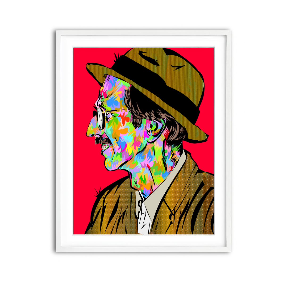 Framed Print 3x4 White